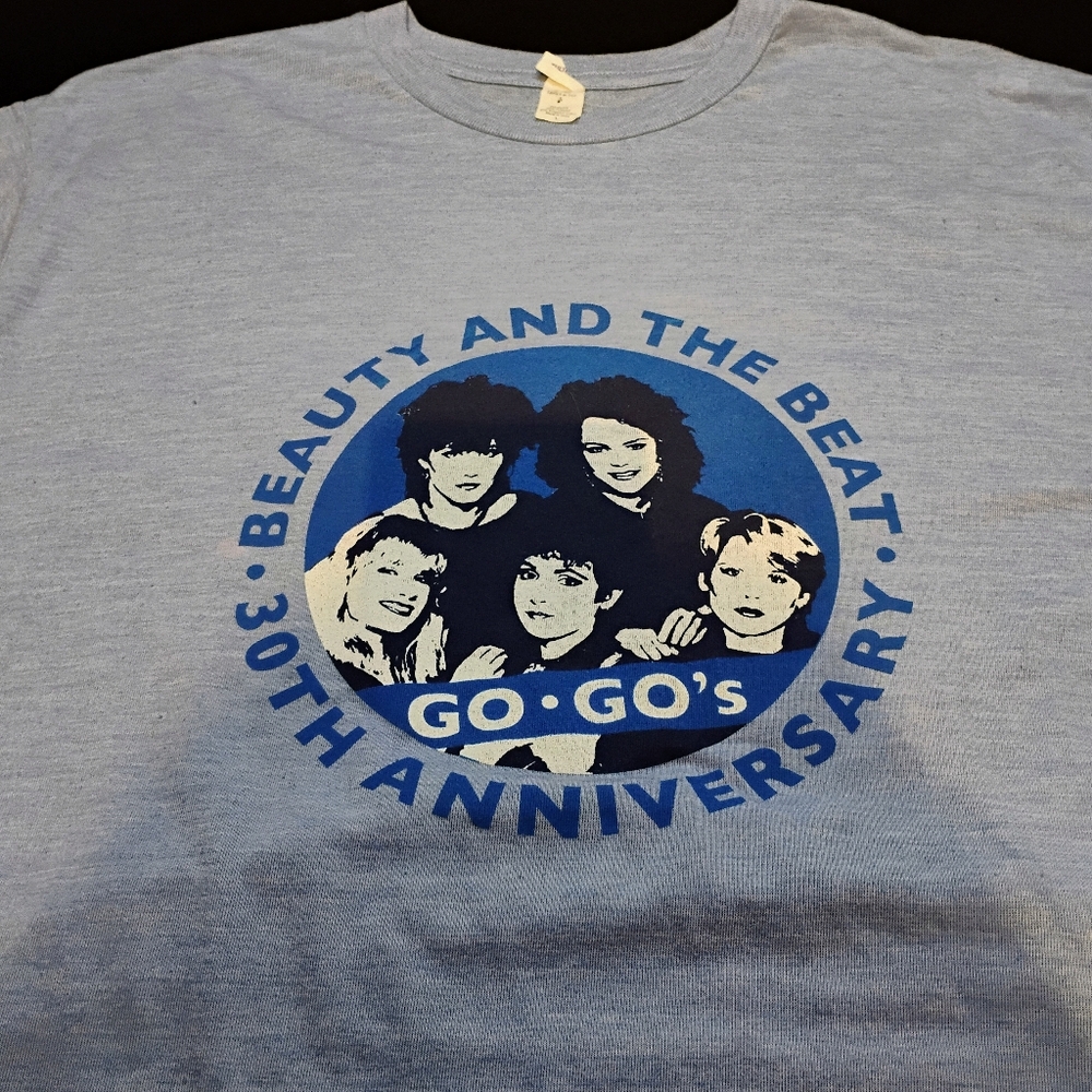 The Go Go's Beauty And The Beat 30th Anniversary T‎ Shirt Size Large Blue B